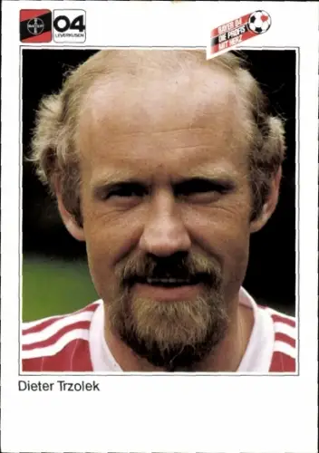 Autogrammkarte Masseur Dieter Trzolek, Bayer 04 Leverkusen