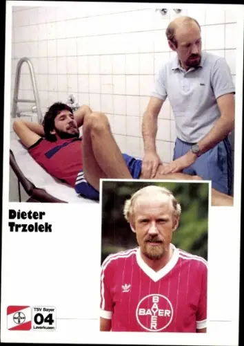 Autogrammkarte Masseur Dieter Trzolek, Bayer 04 Leverkusen