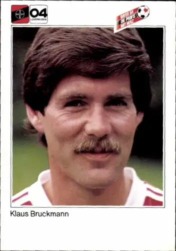 Autogrammkarte Fußballer Klaus Bruckmann, Bayer 04 Leverkusen