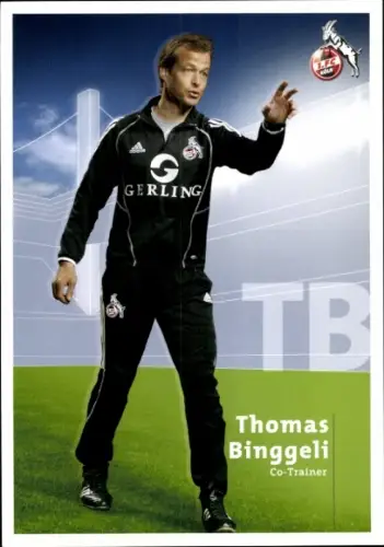 Autogrammkarte Co Trainer Thomas Binggeli, 1. FC Köln