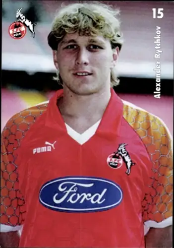 Autogrammkarte Fußballer Alexander Rytchkov, 1. FC Köln