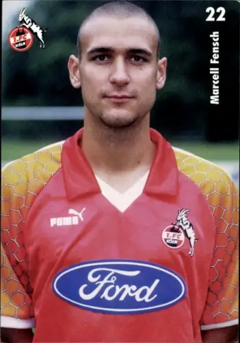 Autogrammkarte Fußballer Marcell Fensch, 1. FC Köln