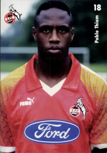 Autogrammkarte Fußballer Pablo Thiam, 1. FC Köln