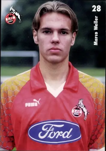 Autogrammkarte Fußballer Marco Weller, 1. FC Köln