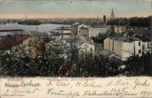 Ak Potsdam, Blick von der Wackermanshöhe