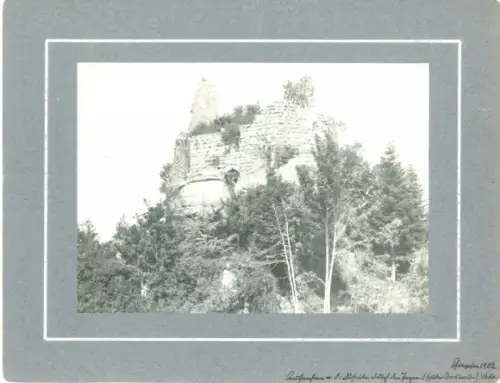 Foto Mollkirch Elsass Bas Rhin, Burg Girbaden