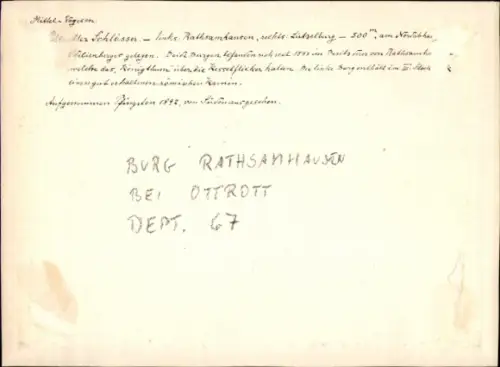 Foto Ottrott Elsass Bas Rhin, Burg Rathsamhausen