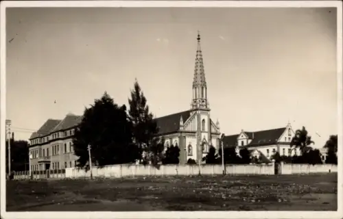 Foto Ak Curitiba Brasilien, Kirche, Schule, Kloster