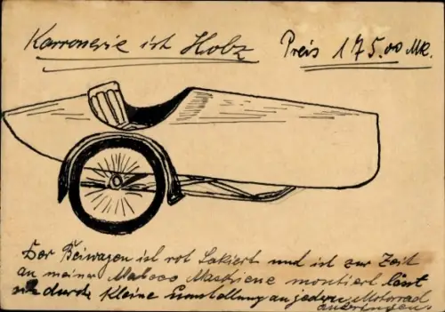 Ak Karosserie aus Holz