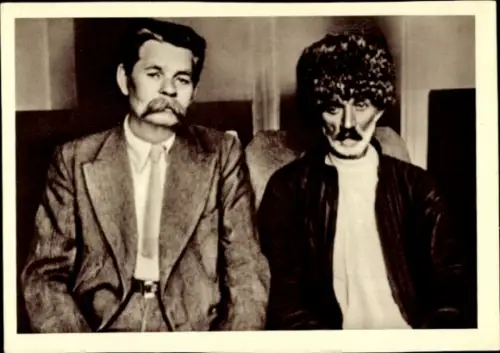 Ak Schriftsteller Maxim Gorki und Suleiman Stalskij, Tagung der Sowjetschriftsteller, Moskau 1934