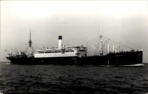 Foto Ak Frachtschiff auf See