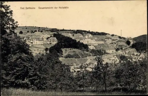 Ak Bad Gottleuba Berggießhübel, Gesamtansicht der Heilstätte