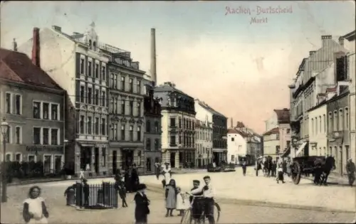 Ak Burtscheid Aachen Nordrhein Westfalen, Markt