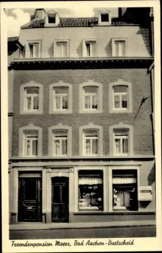 Ak Burtscheid Aachen in Nordrhein Westfalen, Fremdenpension Moers, Burtscheider Markt 19