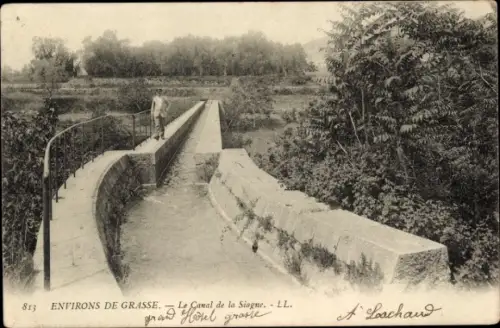 Ak Grasse Alpes Maritimes, Siagne, Canal