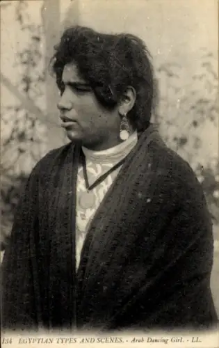 CPA Égyptian Types, Arab Dancing Girl