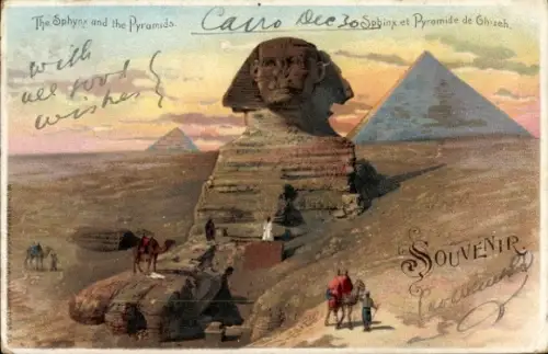 Ak Gizeh Ägypten, Große Sphinx, Pyramiden