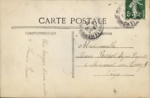 Ak Junge Frau mit Rosen, Telegramm, coloriert