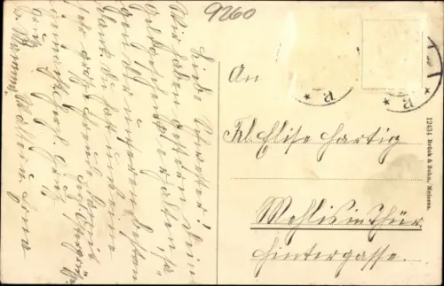 Ak Hainichen in Sachsen, Marktplatz, Denkmal