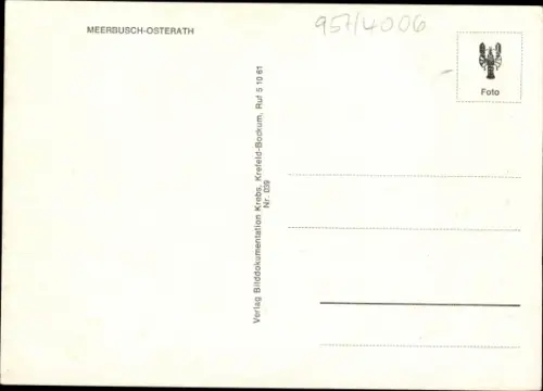 Ak Osterath Meerbusch im Rheinkreis Neuss, Windmühle, Kirche, Stadtansichten