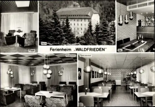 Ak Hammerleubsdorf Leubsdorf in Sachsen, Ferienheim Waldfrieden, Betriebsferienheim Deutsche Post