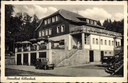 Ak Hirzenhain in Hessen, Hillersbach, Strandbad