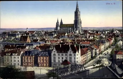 Ak Ulm an der Donau, Ortsansicht, Münster