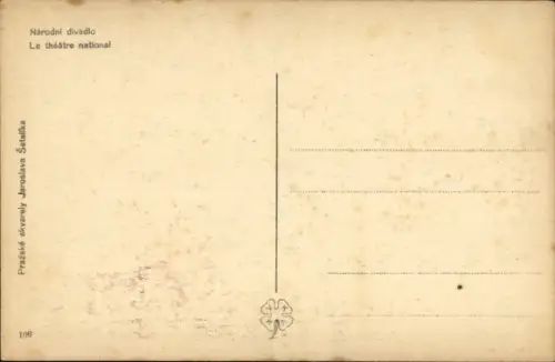 Ak Praha Prag Tschechien, Nationaltheater, Národní divadlo