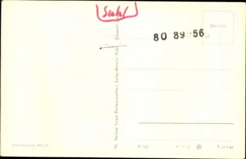 Ak Zella Mehlis im Thüringer Wald, Kuhaustrieb im Ort