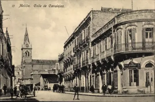 Ak Melilla Spanien, Calle de Carnalejas