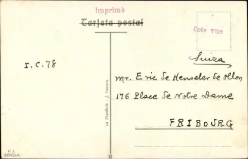 Ak Melilla Spanien, Calle General Chacel