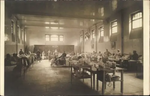 Foto Ak Innenansicht von einem Lazarett