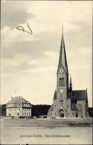 Ak Berlin Köpenick Oberschöneweide, Antoniuskirche