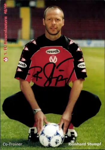 Autogrammkarte Fußballer Reinhard Stumpf, 1. FC Kaiserslautern, Autogramm