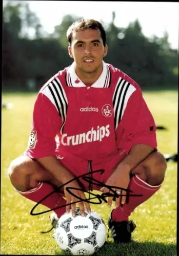 Autogrammkarte Fußballer Cem Karaca, 1. FC Kaiserslautern, Autogramm