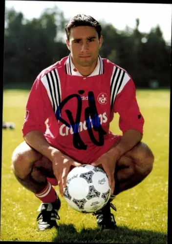 Autogrammkarte Fußballer Marco Reich, 1. FC Kaiserslautern, Autogramm