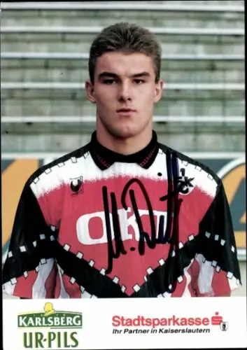 Autogrammkarte Fußballer Marco Dittgen, 1. FC Kaiserslautern, Autogramm
