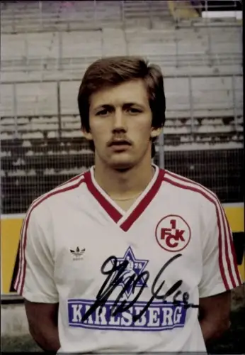 Autogrammkarte Fußballer Hans Werner Moser, 1. FC Kaiserslautern, Autogramm