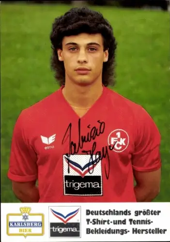 Autogrammkarte Fußballer Fabrizio Hayer, 1. FC Kaiserslautern, Autogramm