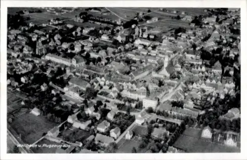 Ak Weilheim Tübingen am Neckar, Luftaufnahme von  Stadtansicht, 1942, Schwarz-Weiß