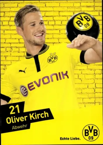 Autogrammkarte Fußballer Oliver Kirch, Borussia Dortmund / BVB 09