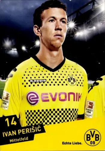Autogrammkarte Fußballer Ivan Perisic, Borussia Dortmund / BVB 09