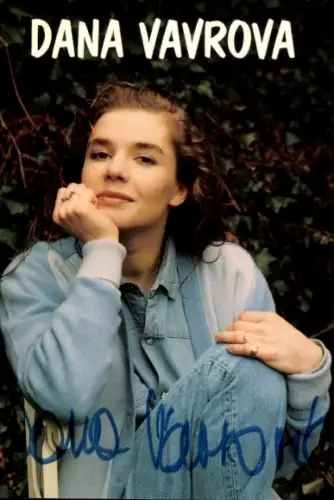 Ak Schauspielerin Dana Vávrová, Portrait, Autogramm
