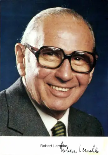 Ak Schauspieler Robert Lembke, Portrait, Autogramm
