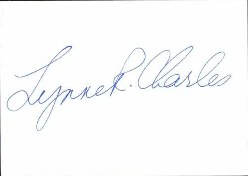 Ak Balletttänzerin Lynne Charles, Autogramm