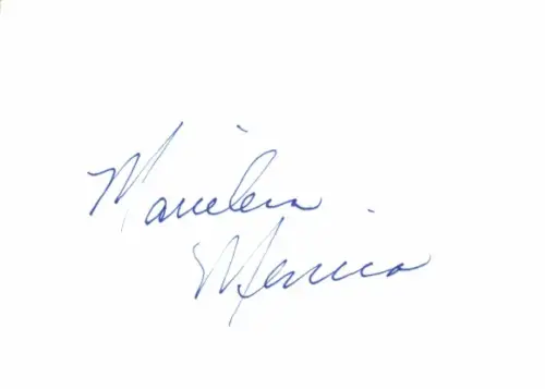 Autogramm Balletttänzerin Marielena Mencia