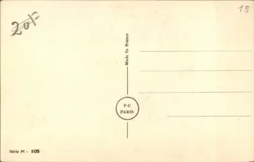 Künstler Ak Spahn, V., französische Armee, Soldat mit Frau, Humor