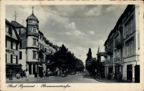 Ak Bad Pyrmont in Niedersachsen, Brunnenstraße