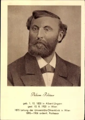 Ak Professor Adam Politzer, Portrait