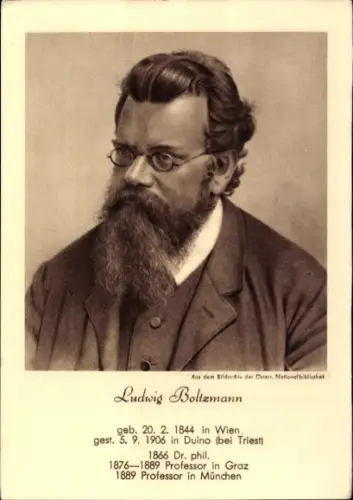 Ak Professor Ludwig Boltzmann, Portrait